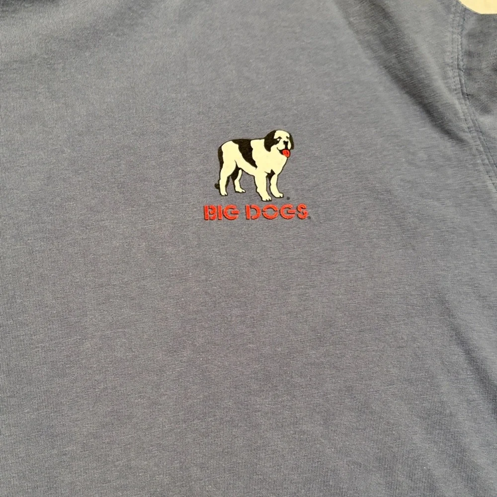 Men's Blue Long Sleeve Tee - Picture 3 of 15